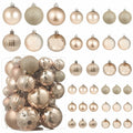 YiYunFloral Christmas Ball Ornaments 36pcs Shatterproof Champagne Xmas Decor by Deal US