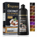 BestBy08/26 Hair Dye Shampoo 3-in-1 Coconut Oil Instant Color Cherry Brown by Deal US