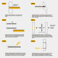 goldenwarm 20 Pack 5in Brushed Nickel Modern Square Cabinet Pulls by Deal US