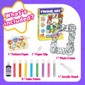 DoodleDoo DIY Acrylic Photo Frame Painting Craft Kit for Kids Ages 4-12 by Deal US