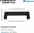 goldenwarm 20 Pack 5in Brushed Nickel Modern Square Cabinet Pulls by Deal US