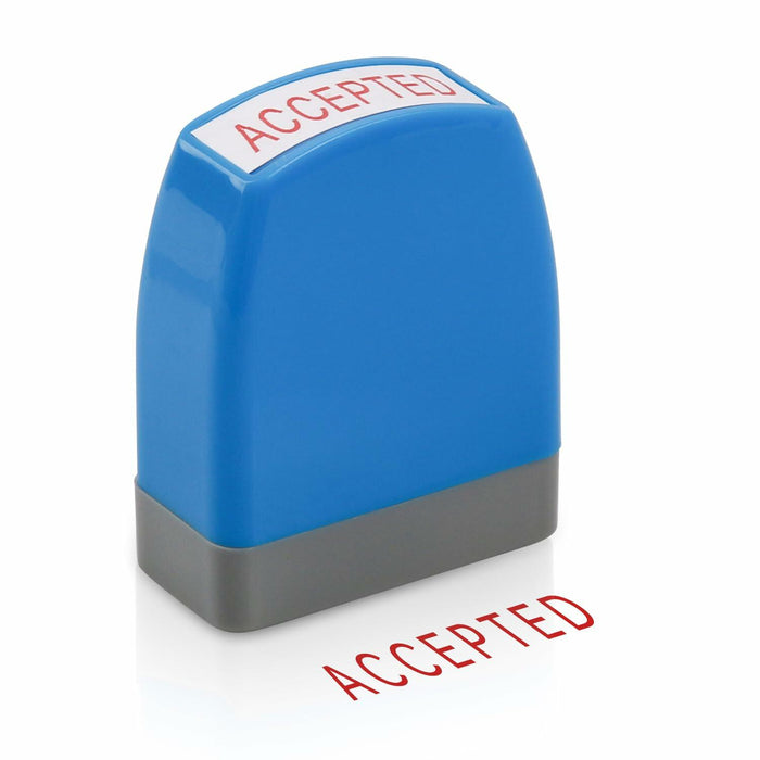 YIEMI Self-Inking Office Stamp Blue Red Ink Clear Crisp Impressions by Deal US