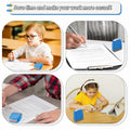YIEMI Self-Inking Office Stamp Blue Red Ink Clear Crisp Impressions by Deal US
