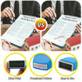 YIEMI Self-Inking Office Stamp Blue Red Ink Clear Crisp Impressions by Deal US