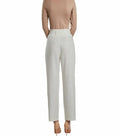 SANDY & SID Womens Linen Crop High Rise Straight Leg Pants White Size L by Deal US