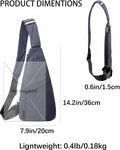 Sling Bag Anti Theft Crossbody Lightweight Travel Shoulder Daypack by Deal US