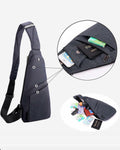 Sling Bag Anti Theft Crossbody Lightweight Travel Shoulder Daypack by Deal US