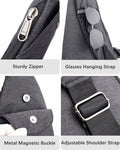 Sling Bag Anti Theft Crossbody Lightweight Travel Shoulder Daypack by Deal US