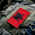 Bluyellow Albania Flag Embroidered Patch 2 Pcs 2x3 Inches Tactical Hook Loop by Deal US