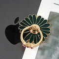 Ailifly Multi Style Cute Pattern Metal Cell Phone Ring Grip Stand Dark Green by Deal US