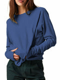 ELGOGY Women's Oversized Short Sleeve Crewneck T-Shirt Black Size L by Deal US