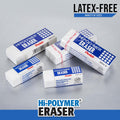 Pentel HI-Polymer Eraser Combo Pack 6 Caps 1 Large White ZEH0210BP7 by Deal US