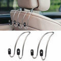LAINLOY 2PCS Pink Stainless Steel Car Headrest Hook Hangers Organizer by Deal US