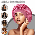 Silk Bonnet Satin Hair Bonnet for Black Women Champagne Color by Deal US