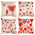 TUPARKA Valentine's Day Throw Pillow Covers 18x18 Inch 4 Pack by Deal US