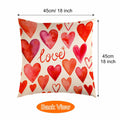 TUPARKA Valentine's Day Throw Pillow Covers 18x18 Inch 4 Pack by Deal US