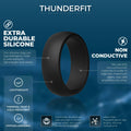 Men’s Silicone Wedding Rings 8.7mm Wide 2mm Thick Size 10.5-11 Variety Pack by Deal US