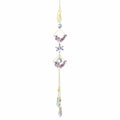 Venusorn Natural Crystal Flower Chains Purple - Window Décor Sun Catchers by Deal US