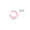 uxcell 8mm Open Jump Rings Carbon Steel Pink 80Pcs DIY Craft Connectors by Deal US