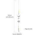 Venusorn Natural Crystal Flower Chains Purple - Window Décor Sun Catchers by Deal US