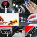 EOHMAK Turbo Sound Whistle Simulator Exhaust Muffler Pipe Red XL by Deal US