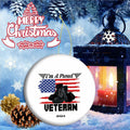 Veteran 2024 Military Ornament with US Flag Proud Army Veteran by Deal US
