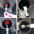 EOHMAK Turbo Sound Whistle Simulator Exhaust Muffler Pipe Red XL by Deal US