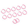 uxcell 8mm Open Jump Rings Carbon Steel Pink 80Pcs DIY Craft Connectors by Deal US