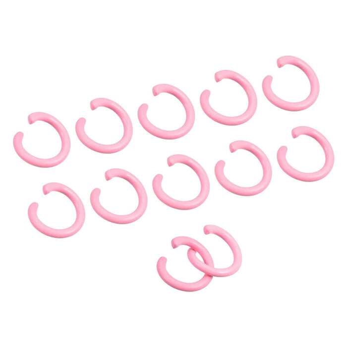 uxcell 8mm Open Jump Rings Carbon Steel Pink 80Pcs DIY Craft Connectors by Deal US