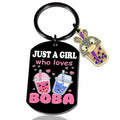 Crizaor Boba Tea Keychain Ornament Just a Girl Who Loves Boba 5" by Deal US