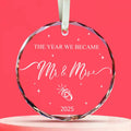 RchSLK Wedding Crystal Ornaments Mr and Mrs Our First Married 2024 Gift by Deal US