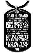 Allpeak Husband Valentines Day Romantic Keychain Gift from Wife by Deal US