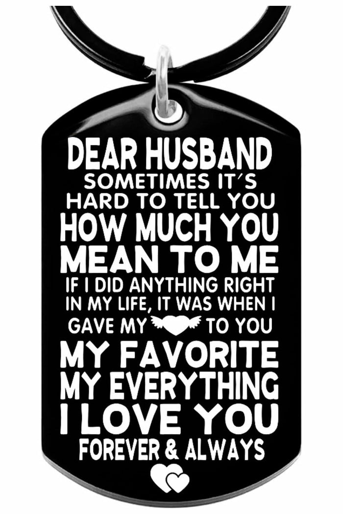 Allpeak Husband Valentines Day Romantic Keychain Gift from Wife by Deal US