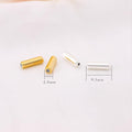 ccHuDE 50 Pcs Metal Brooch Pin Backings Safety Pin End Caps Gold by Deal US