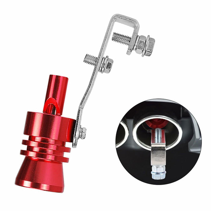 EOHMAK Turbo Sound Whistle Simulator Exhaust Muffler Pipe Red XL by Deal US