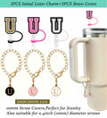 Nuozme 3PCS Straw Cover 10mm for Stanley 30&40oz Tumbler with Charms by Deal US