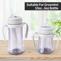 Grosmimi Replacement Straw 5-Pack with Cleaning Brush Clear Compatible by Deal US