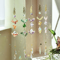Venusorn Natural Crystal Flower Chains Purple - Window Décor Sun Catchers by Deal US