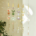 Venusorn Natural Crystal Flower Chains Purple - Window Décor Sun Catchers by Deal US