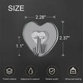 TocTen Adhesive Hooks 12 Pack Heavy Duty Clear Waterproof 30lb Max Load by Deal US