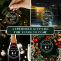 Our First Christmas Mr & Mrs 2024 Crystal Glass Ornament Wedding Gift by Deal US