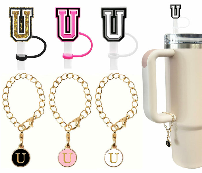 Nuozme 3PCS Straw Cover 10mm for Stanley 30&40oz Tumbler with Charms by Deal US