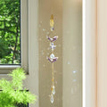 Venusorn Natural Crystal Flower Chains Purple - Window Décor Sun Catchers by Deal US