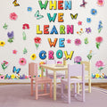 71pcs Classroom Spring Bulletin Board Floral Cutout Decorations by Deal US