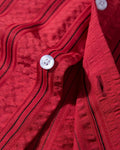 TUNEVUSE Mens Striped Hawaiian Button-Down Shirt Wine Size XL by Deal US
