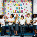 71pcs Classroom Spring Bulletin Board Floral Cutout Decorations by Deal US