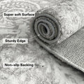 2x6 Faux Wool Runner Rug Non Slip Washable Vintage Rubber Backing Black by Deal US