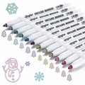 Leceha Metallic Glitter Outline Markers Pens 12 Colors Drawing Kids Teens by Deal US