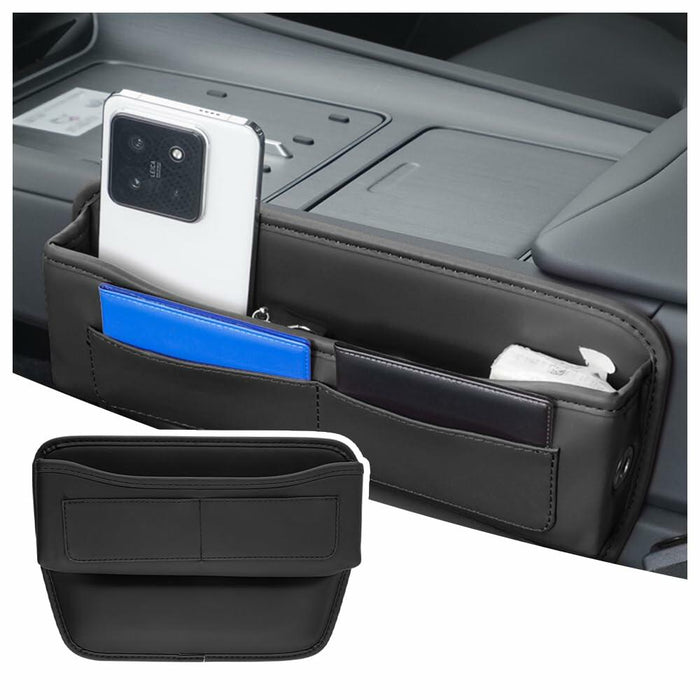 IHOTDER Car Seat Gap Filler Organizer with Cable Hole Large Capacity SUV Truck by Deal US