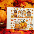 AFRITEE Transfer Stickers 8 Sheets Orange Thanksgiving Autumn Pumpkin Decor by Deal US